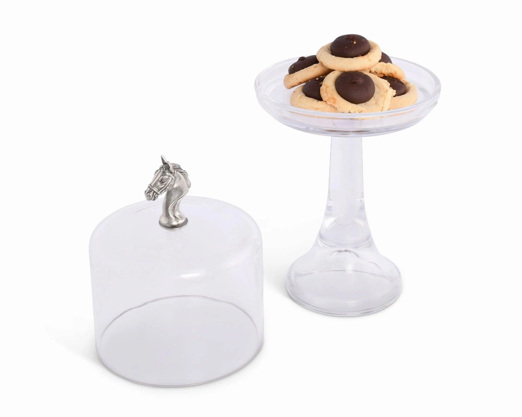 Horse Glass Cake Stand