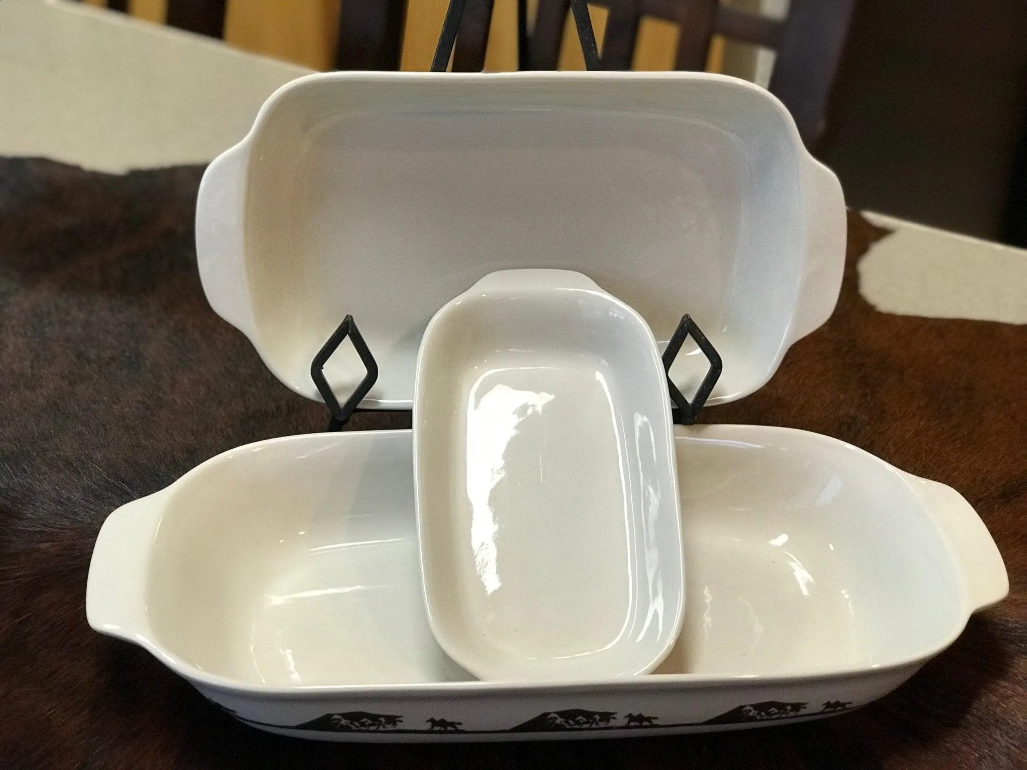 Horses Wide Open Baking Dishes 3-pc Set