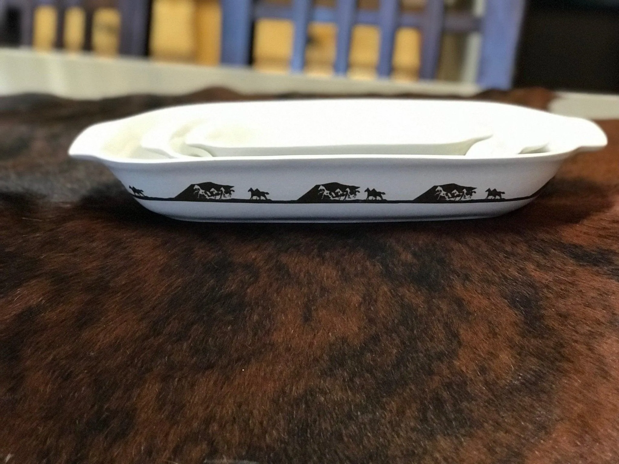 Horses Wide Open Baking Dishes 3-pc Set