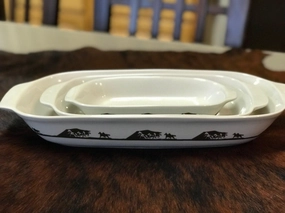 Horses Wide Open Baking Dishes 3-pc Set baking dish, nonstick cookware
