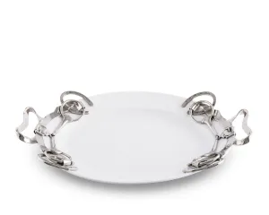 Horseshoe & Bit Serving Tray - Large toilet seat cover, slow close seat