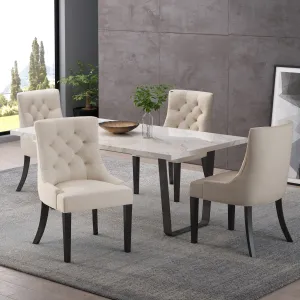 Hourglass Fabric Dining Chairs (Set of 4) - NH287213 dining table set, 6-piece dining set