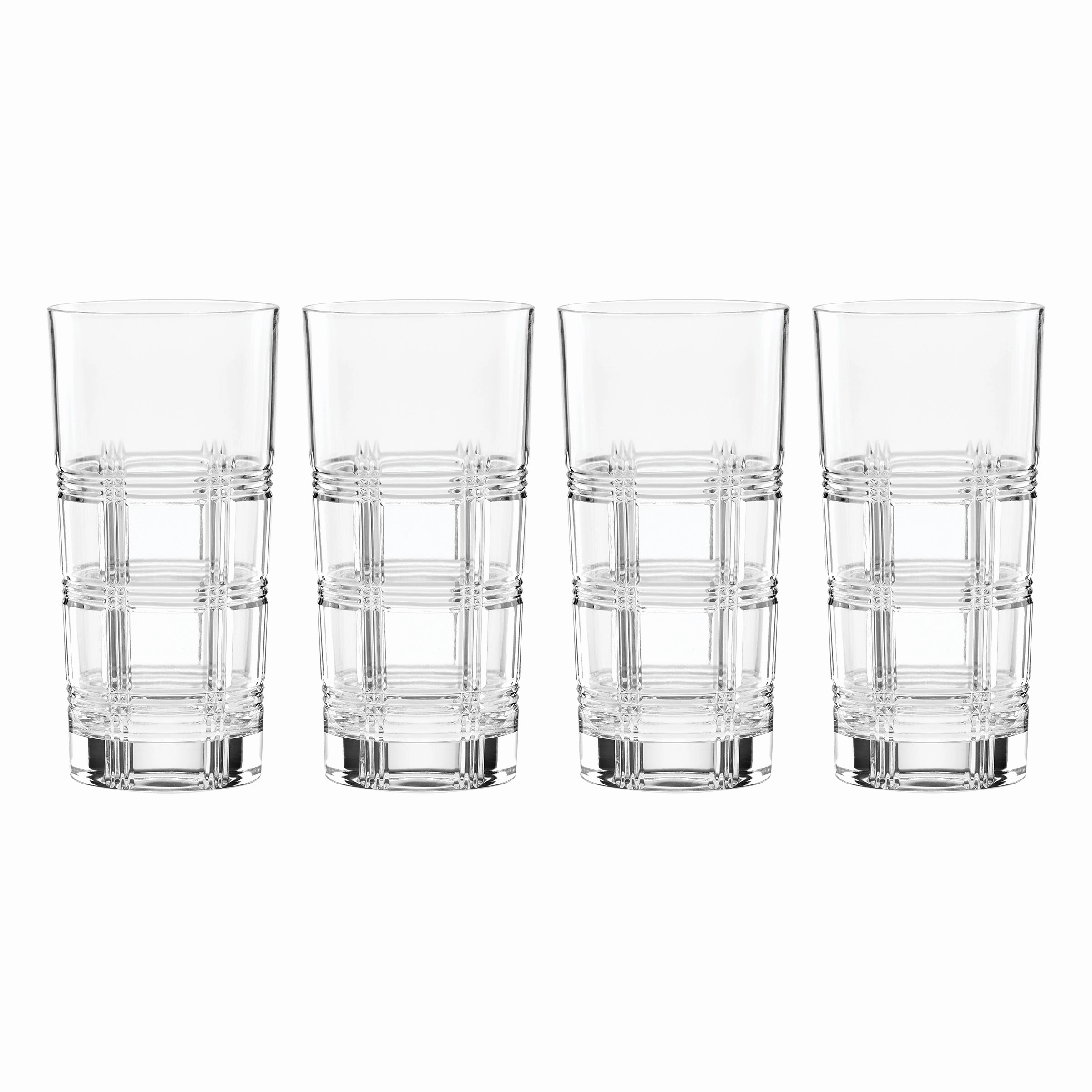 Hudson Crystal Highball Glasses - Set Of 4