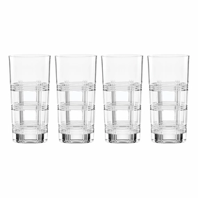 Hudson Crystal Highball Glasses - Set Of 4