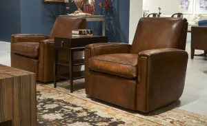 Hurley Leather Swivel Lounge Chair gaming chair, computer chair