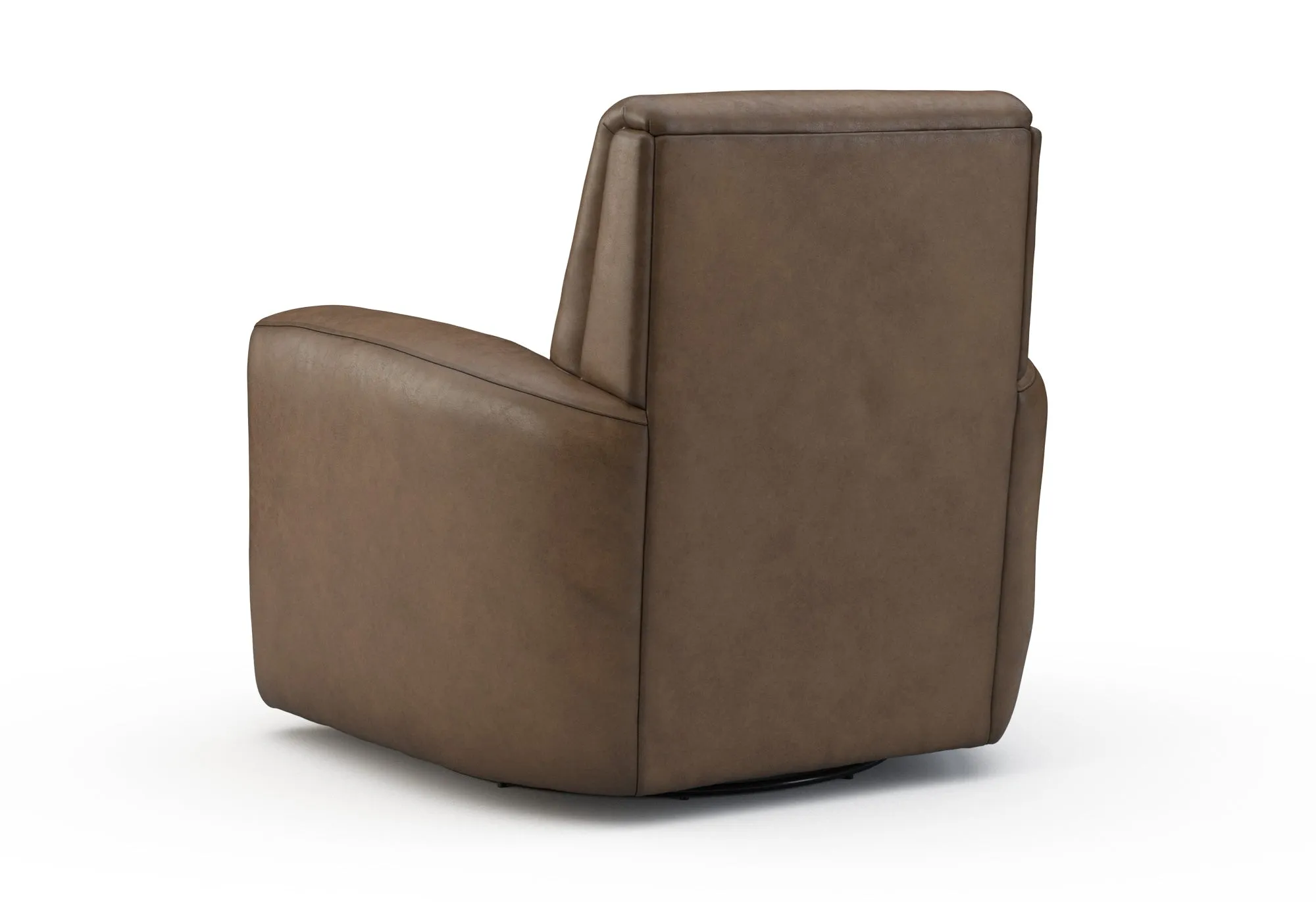 Hurley Leather Swivel Lounge Chair