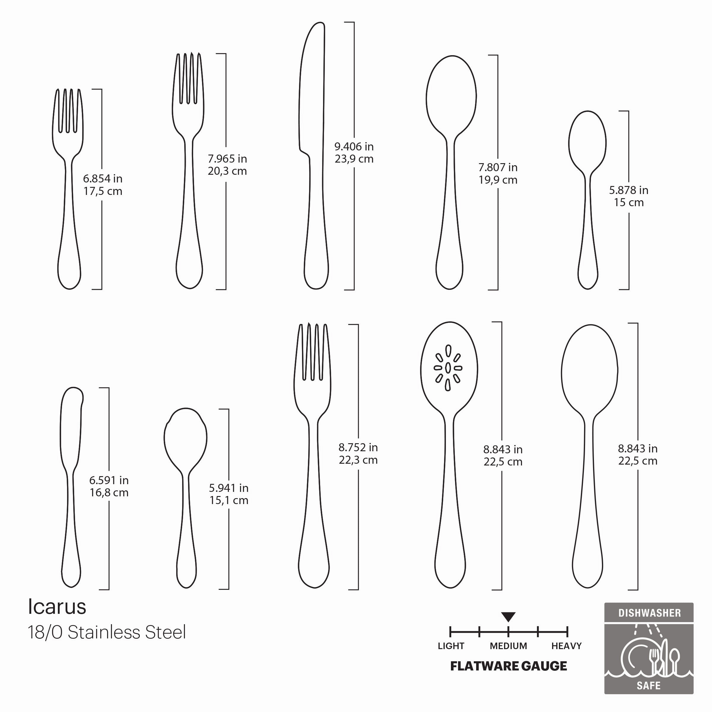 Icarus 45 Piece Flatware Set
