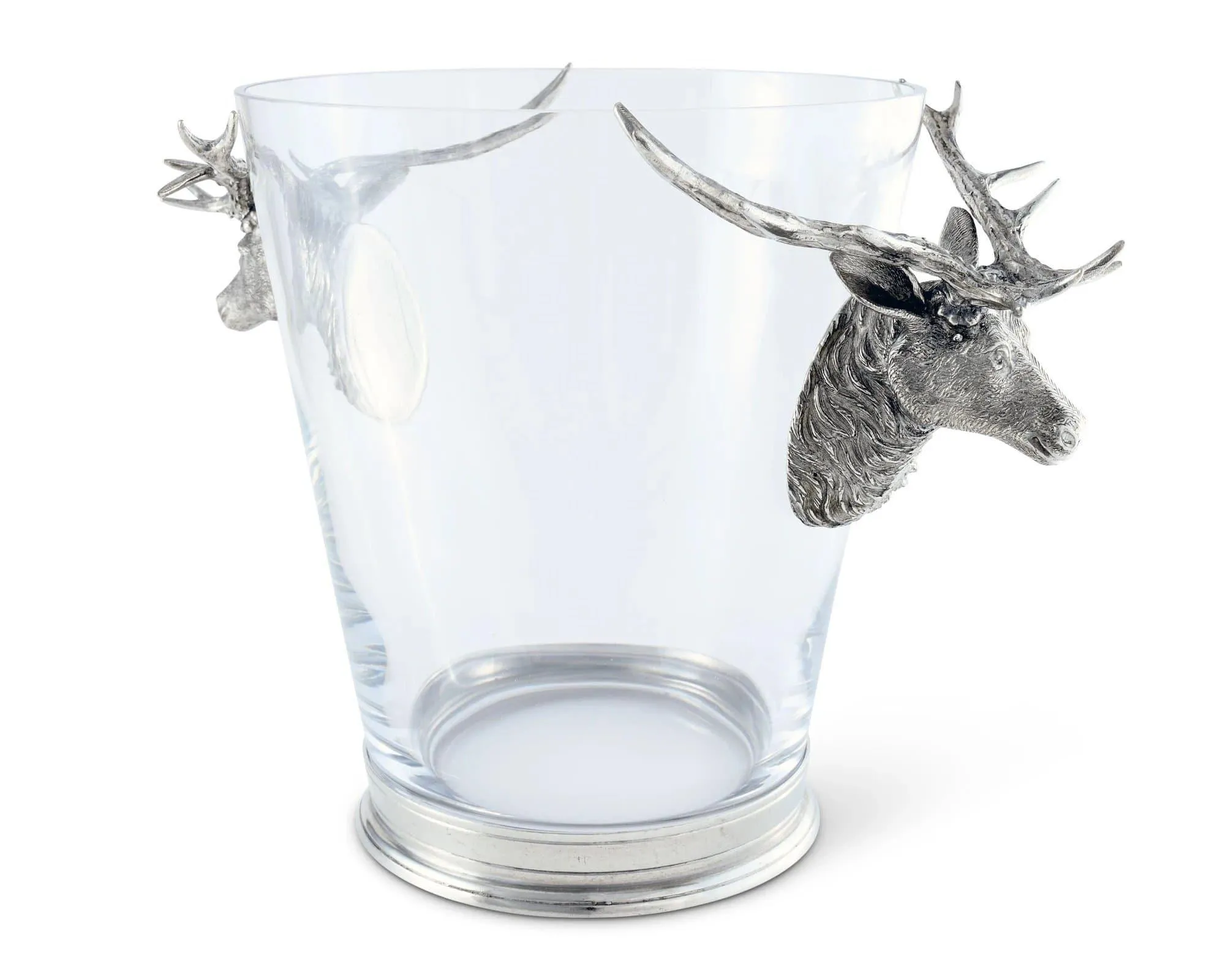Ice Bucket with Pewter Elk Handles