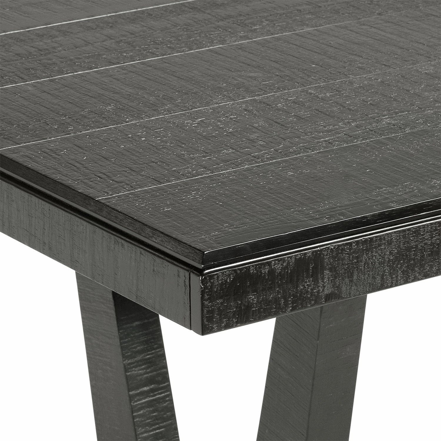 Imari 7-Piece Dining Set - Black and Grey