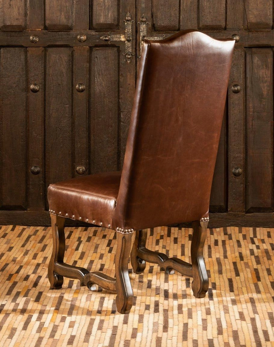 Impala & Leather Side Chair