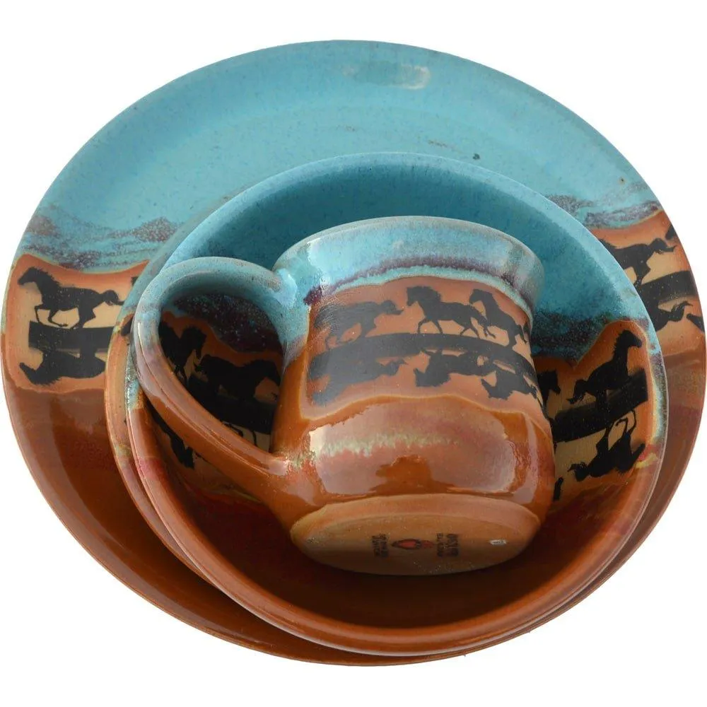 Indian Summer Horses Dinnerware
