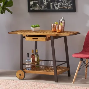 Indoor Acacia Wood Bar Cart with Reversible Drawers Adjustable Tray Top and Wine Bottle Holders - NH758803 dining chair, upholstered chair