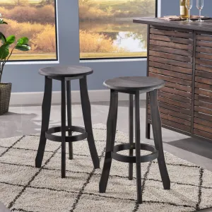 Indoor Finished Acacia Wood Barstools (Set of 2) - NH979303 bar stool, counter stool