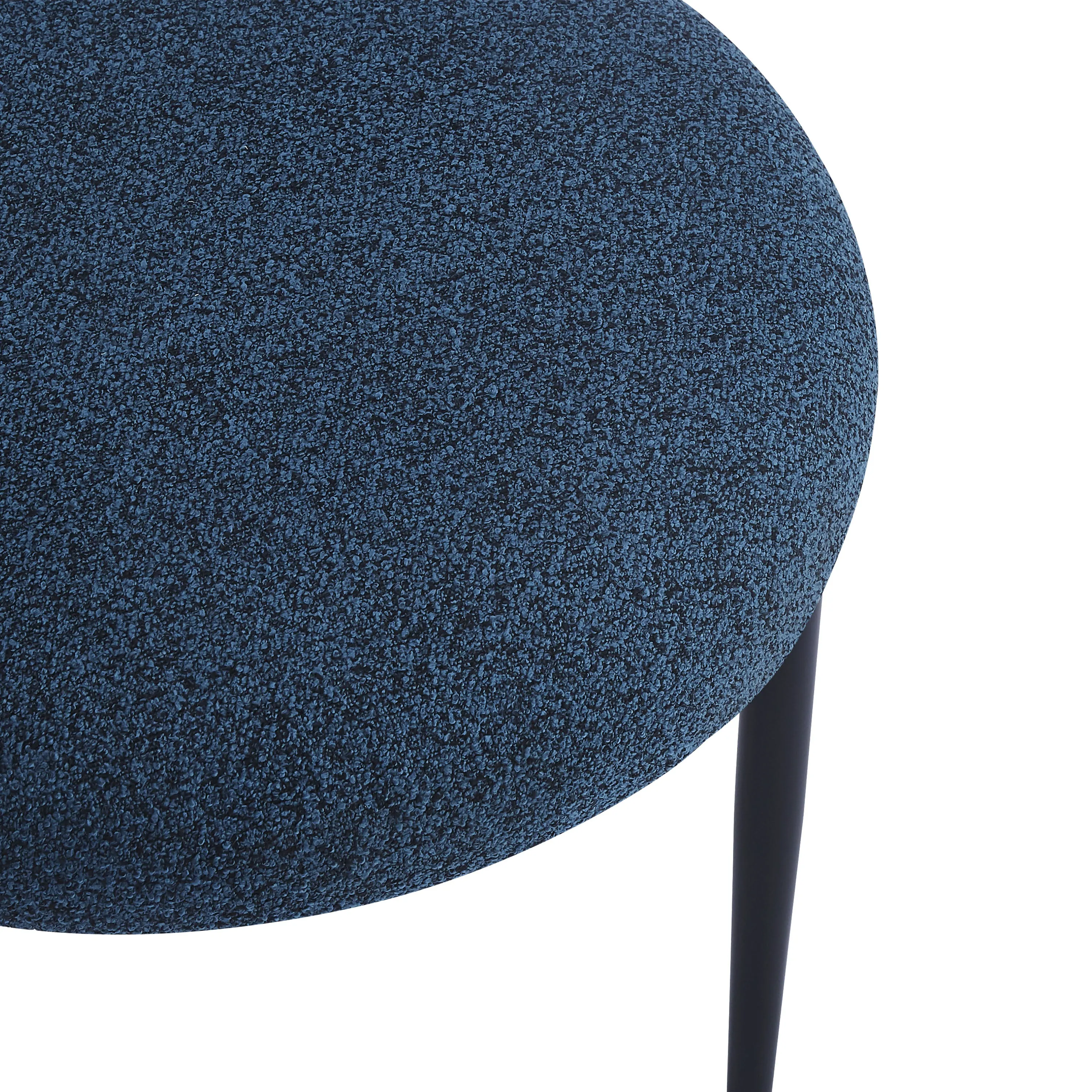 Indoor Luxury Fabric Upholstered Dining Chairs, Set of 2