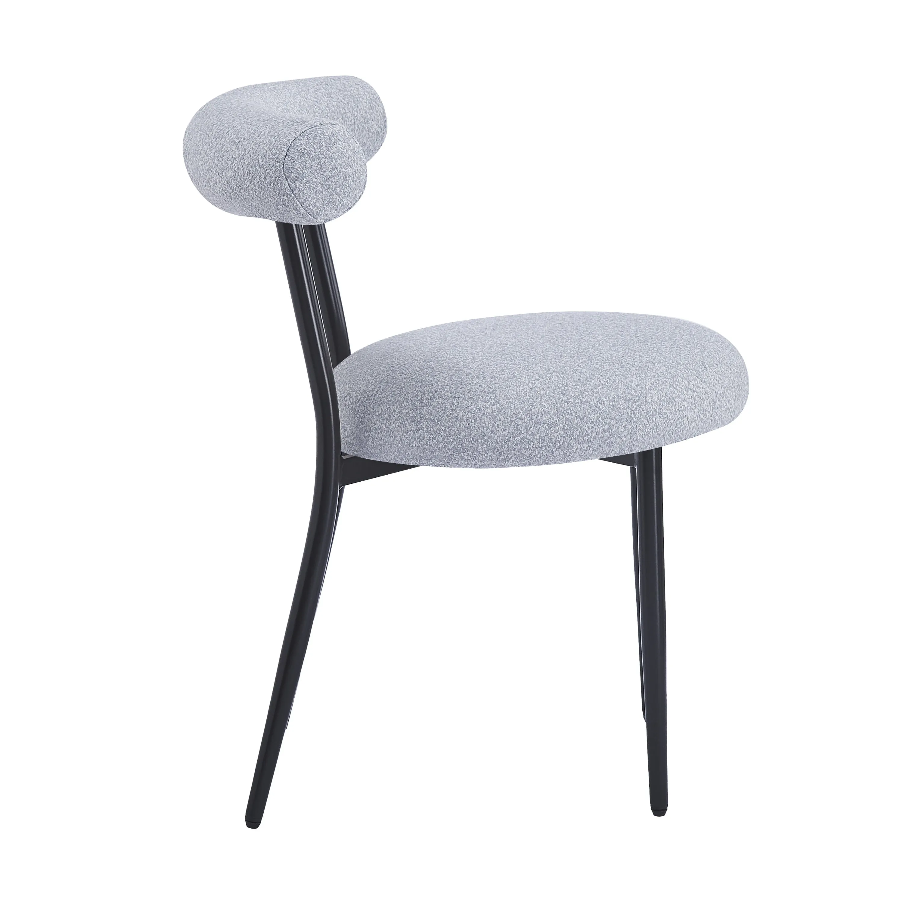 Indoor Luxury Fabric Upholstered Dining Chairs, Set of 2