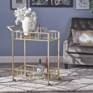 Indoor Modern Iron and Glass Bar Cart - NH864403 dining chair, upholstered chair