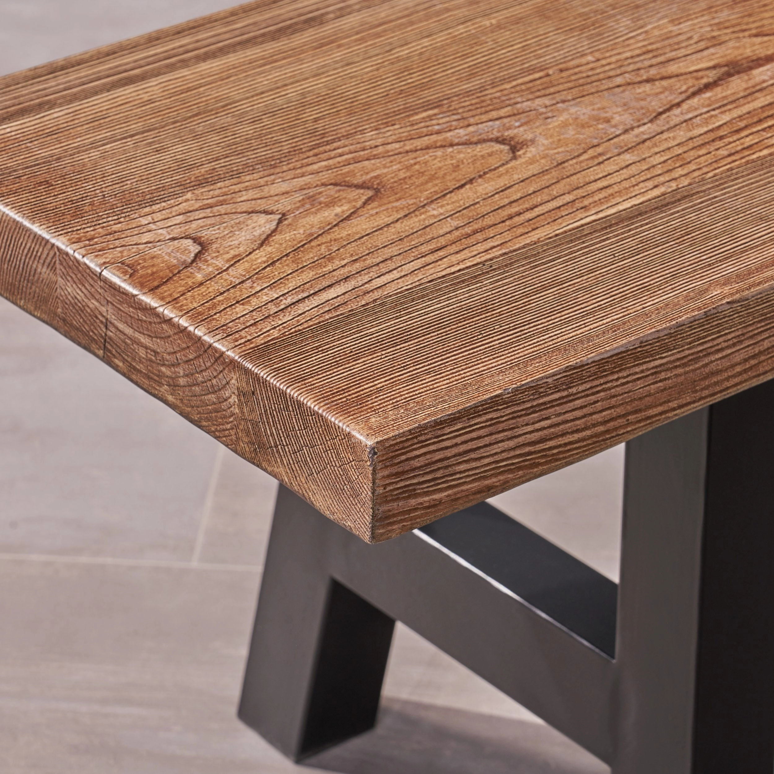 Indoor Light Weight Concrete Dining Bench - NH038303