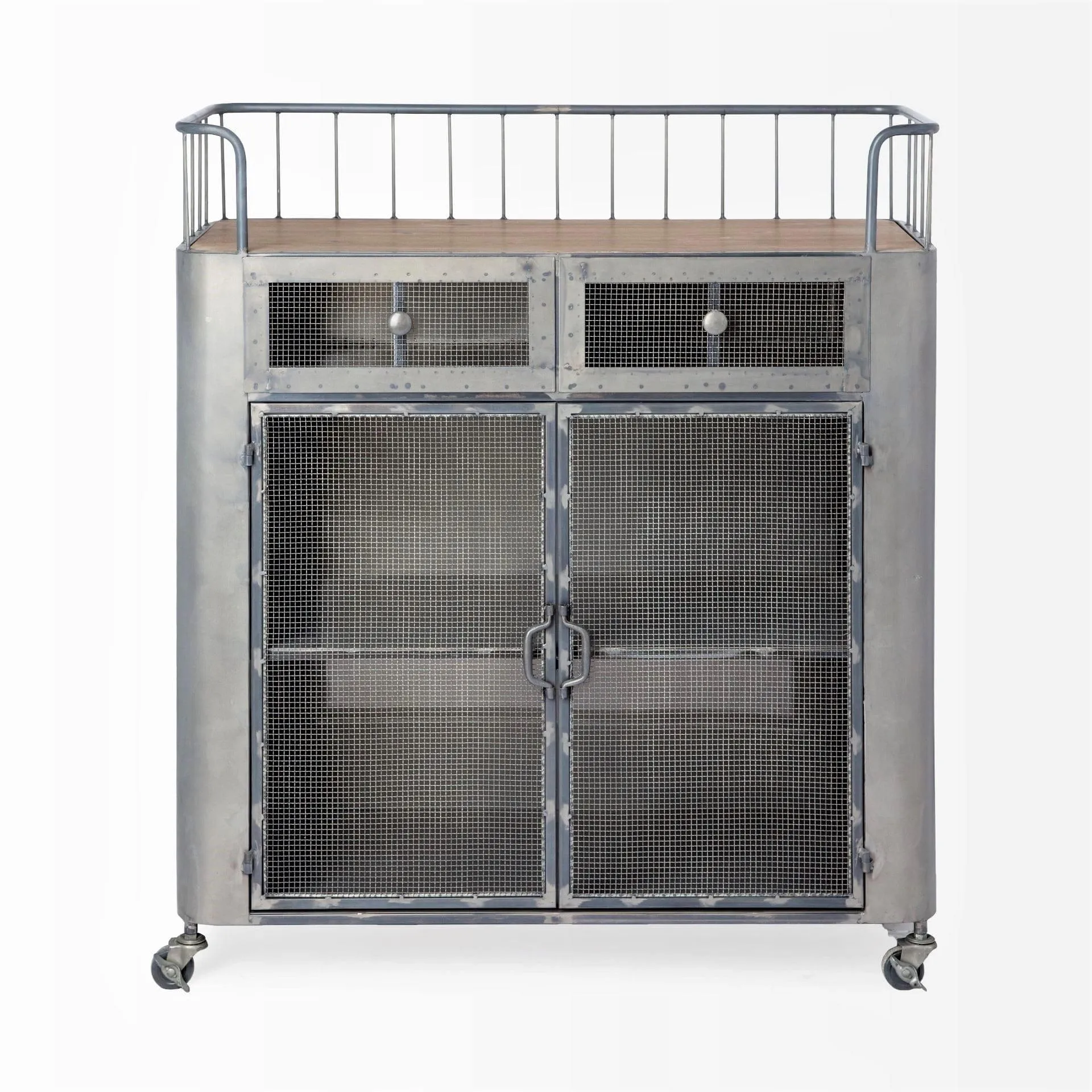 Industrial Bar Cart