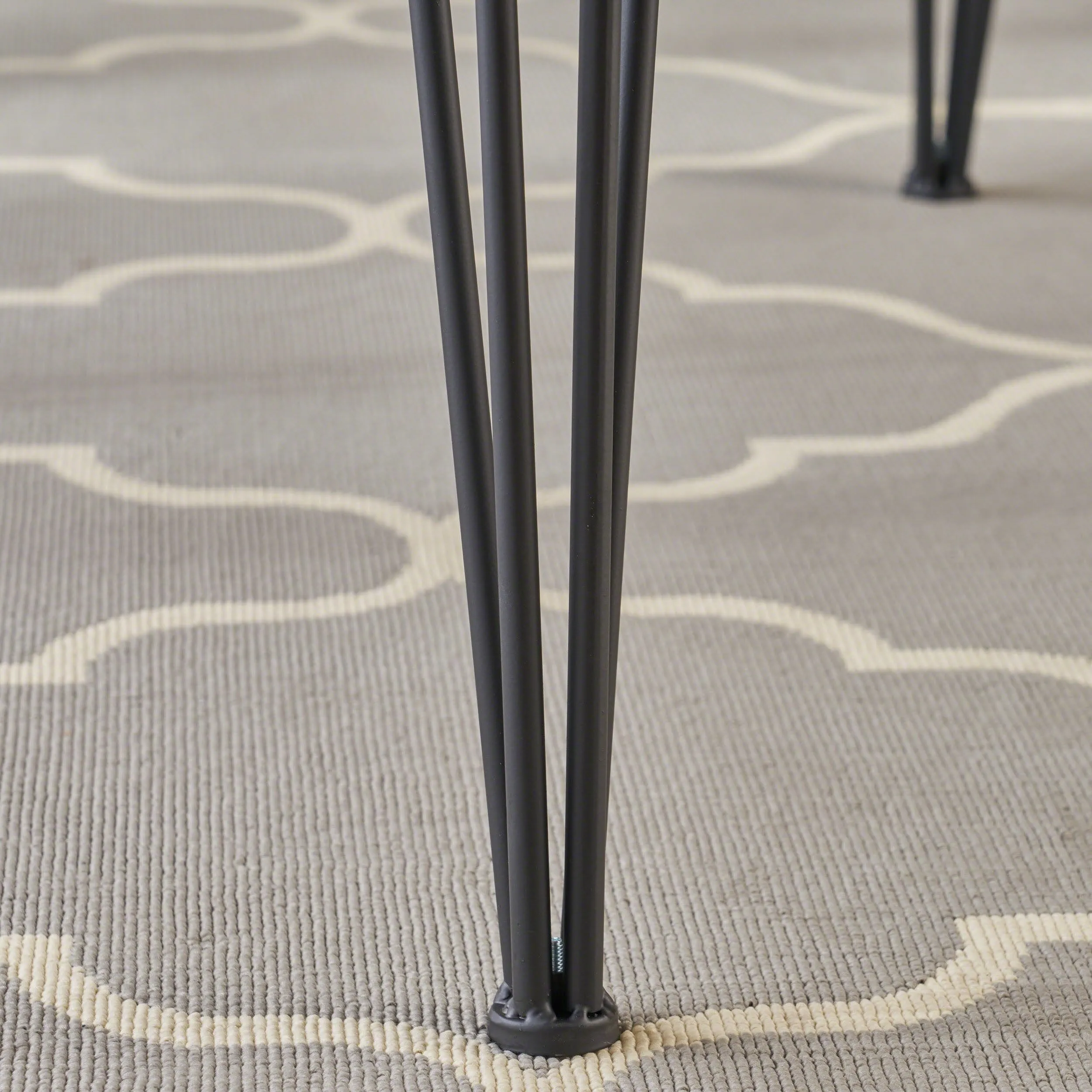 Industrial Faux Live Edge Square Dining Table, Natural - NH318403