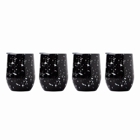 Insulated Terrazzo Wine Tumblers - Set Of 4