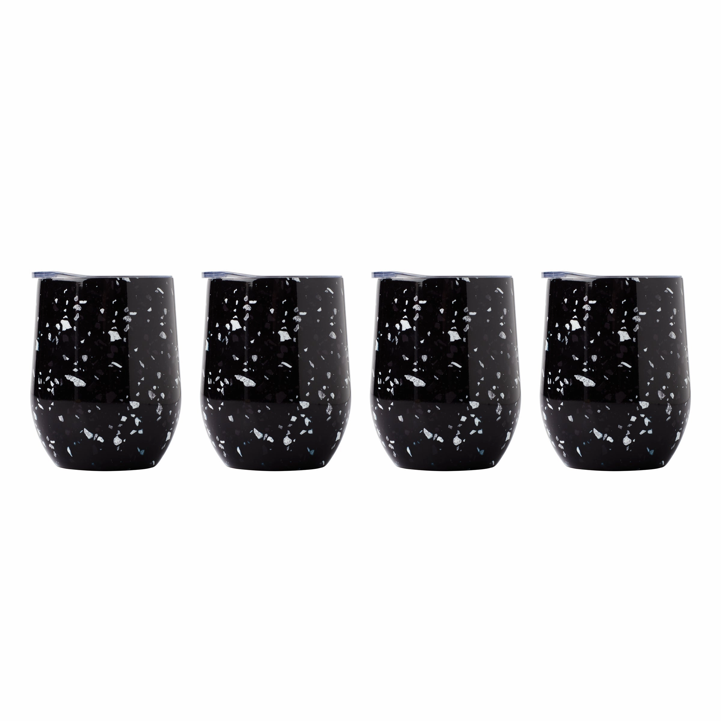 Insulated Terrazzo Wine Tumblers - Set Of 4