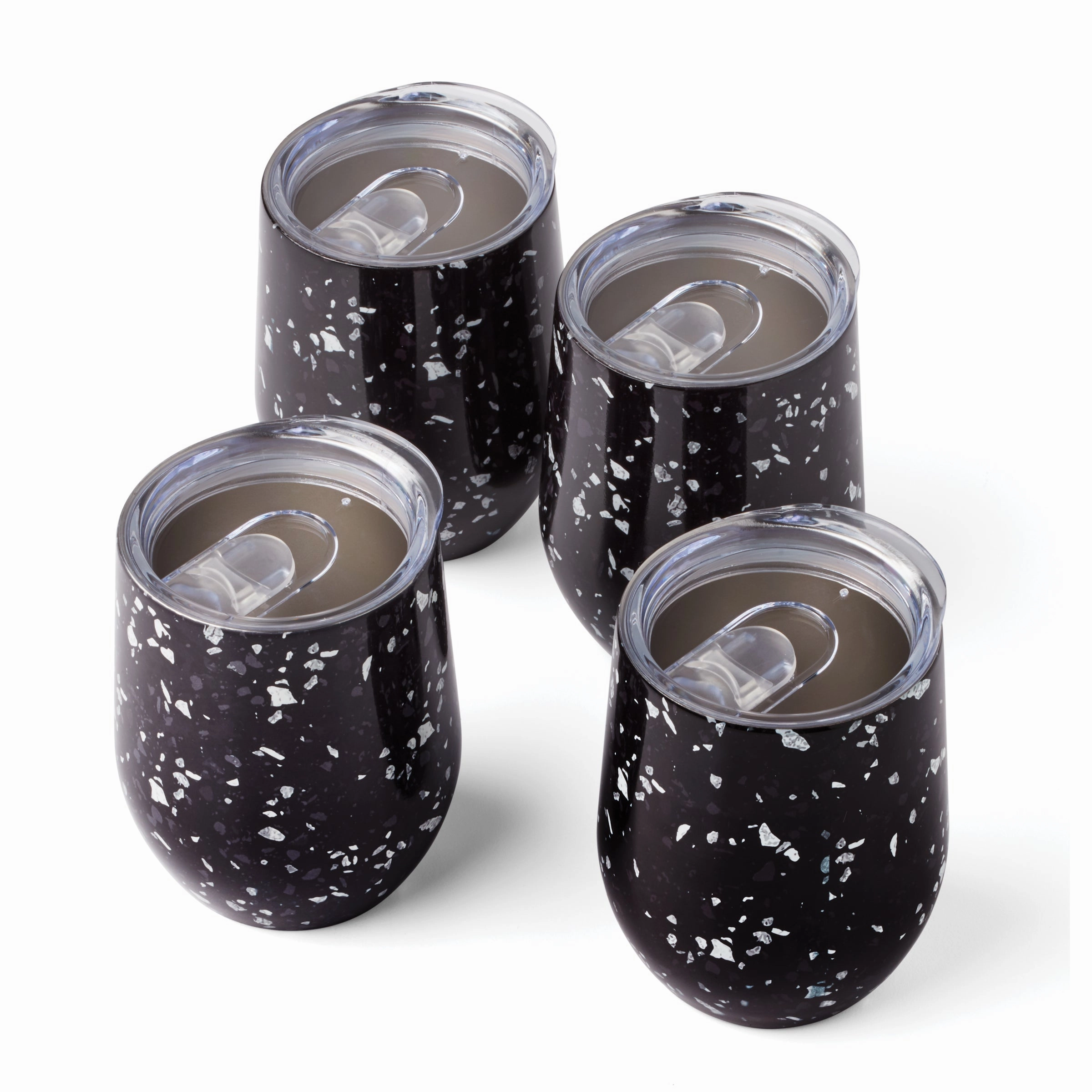 Insulated Terrazzo Wine Tumblers - Set Of 4