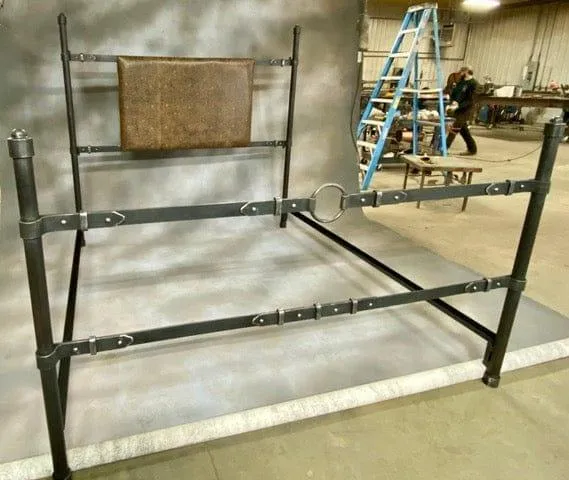 Iron Strap Western Bed