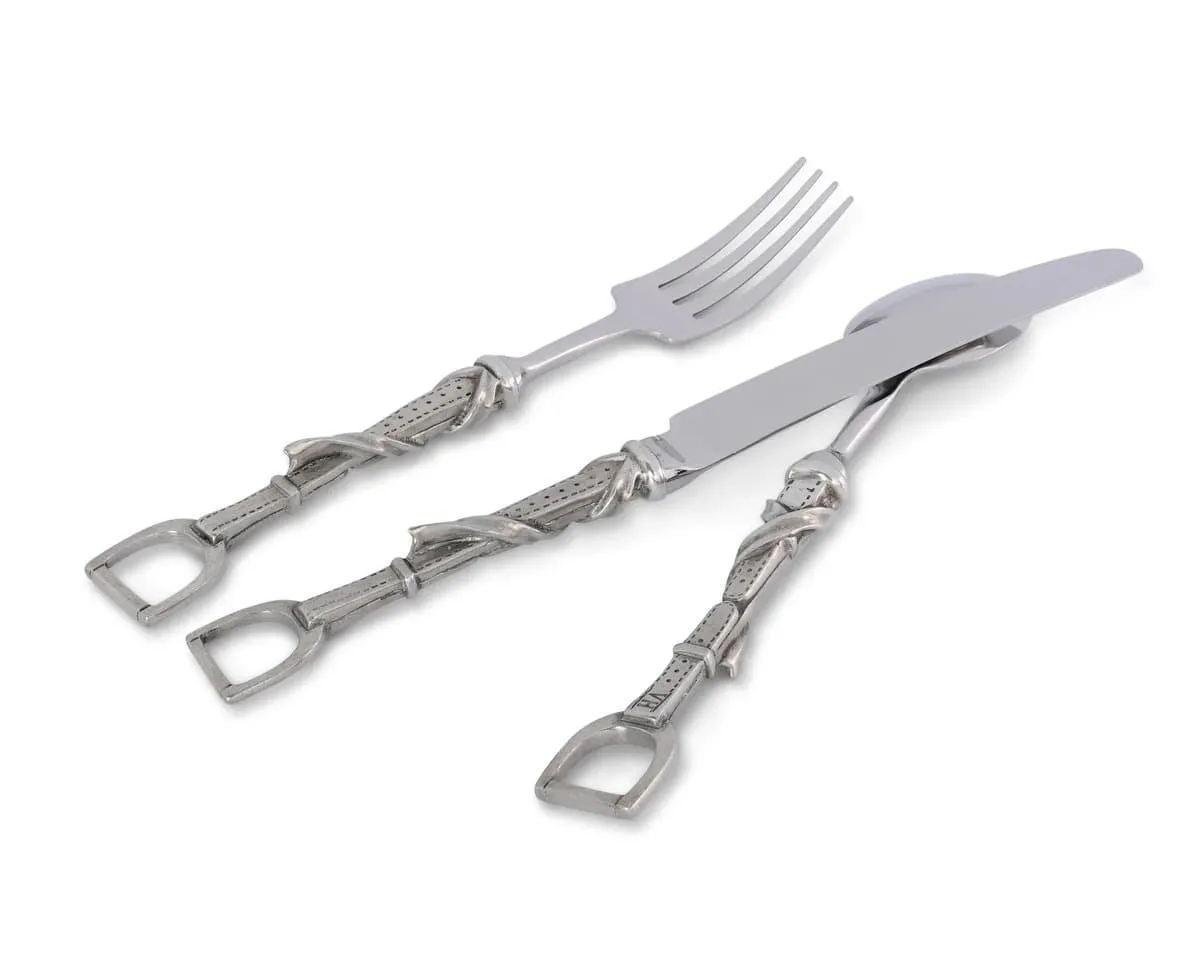 Irons & Leathers Pewter Flatware 5-pc Set