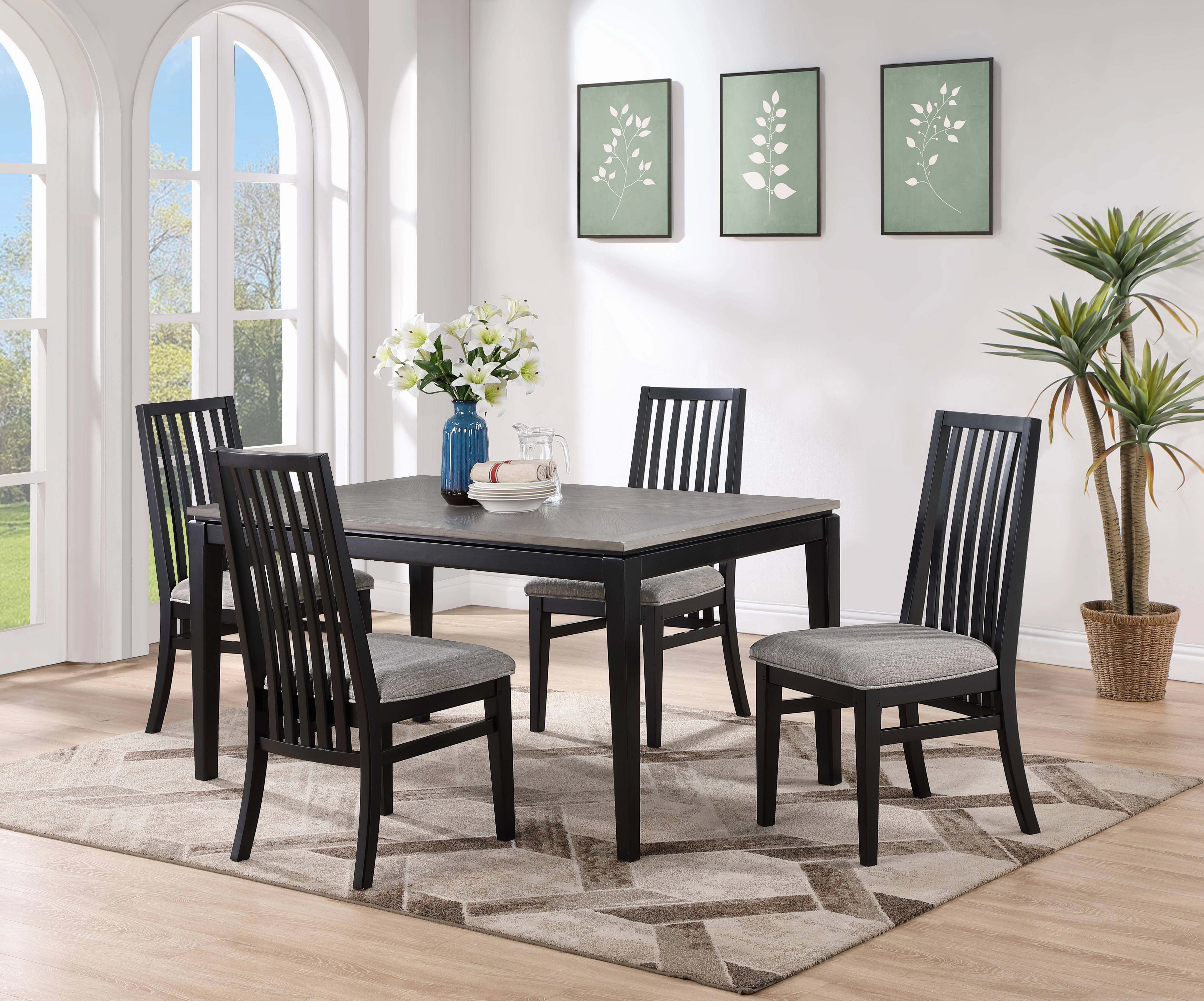 Isadora Side Chair - Black, Grey