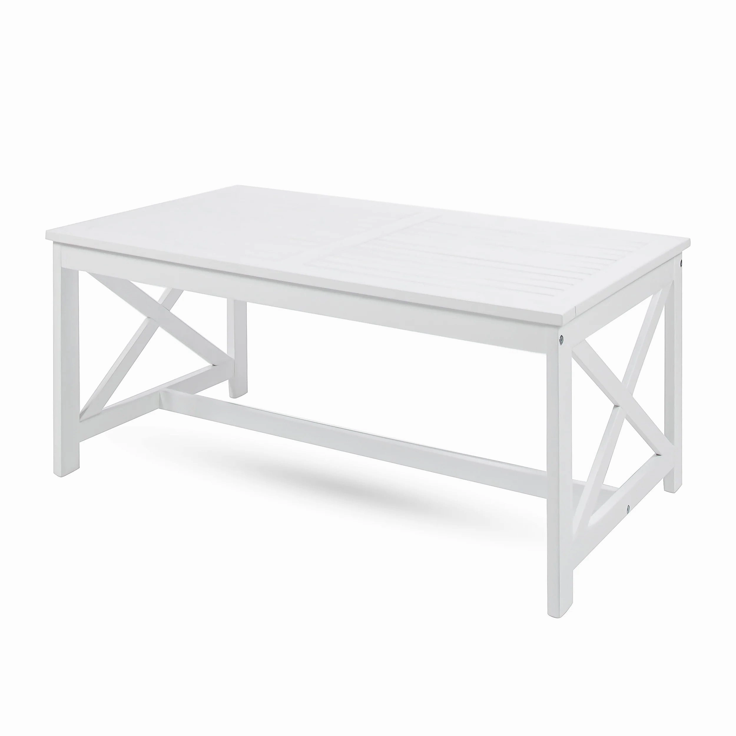 Ismus Outdoor Finished Acacia Wood Coffee Table coffee table, accent table