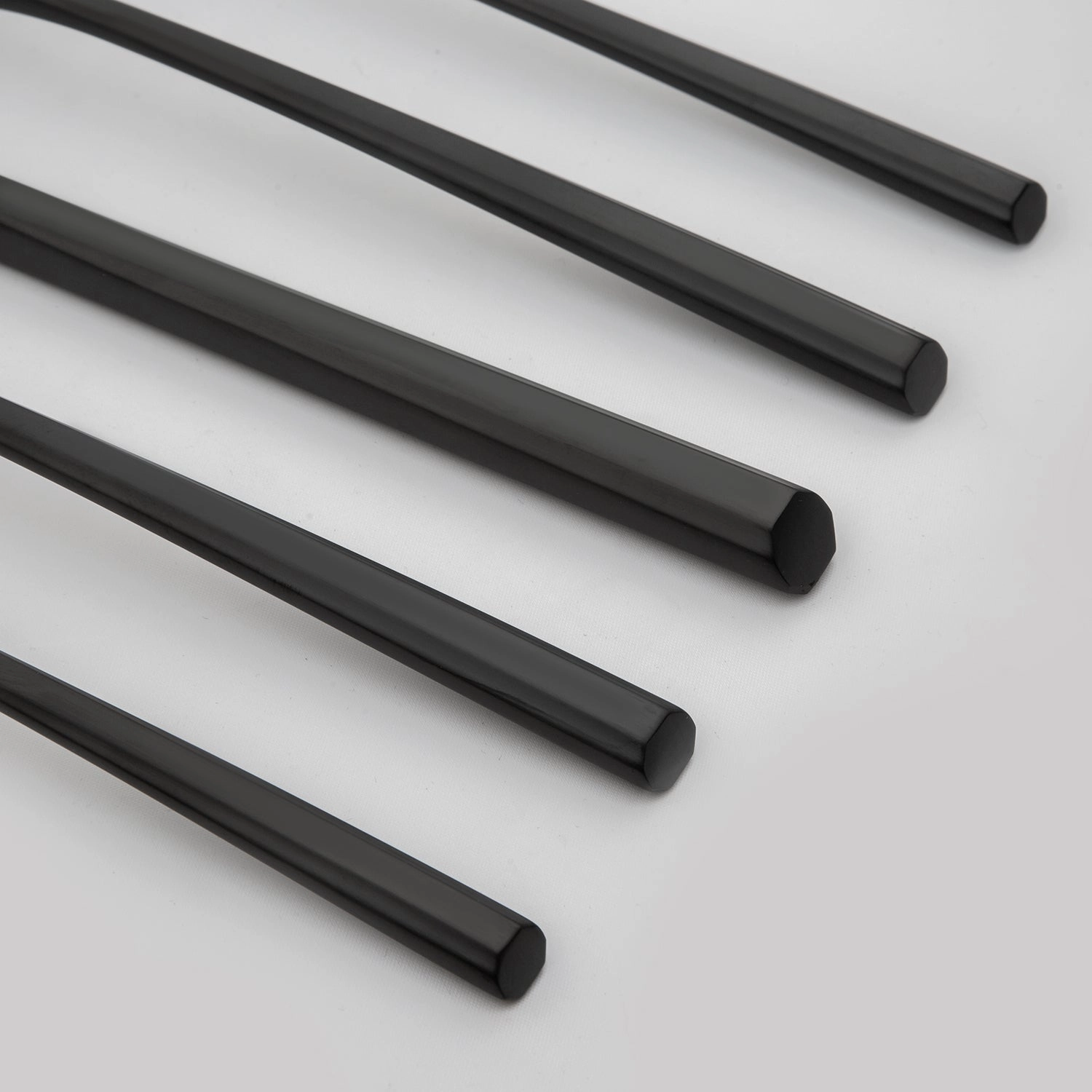 Isobel Black Satin 20 Piece Flatware Set