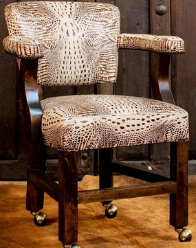 Ivory Croc Dining Chairs on Castors glassware set, wine glass