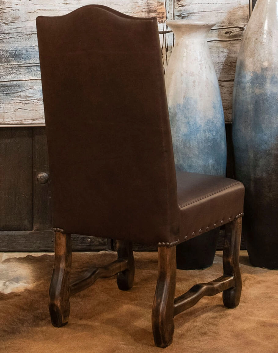 Ivory Croc Leather Dining Chair