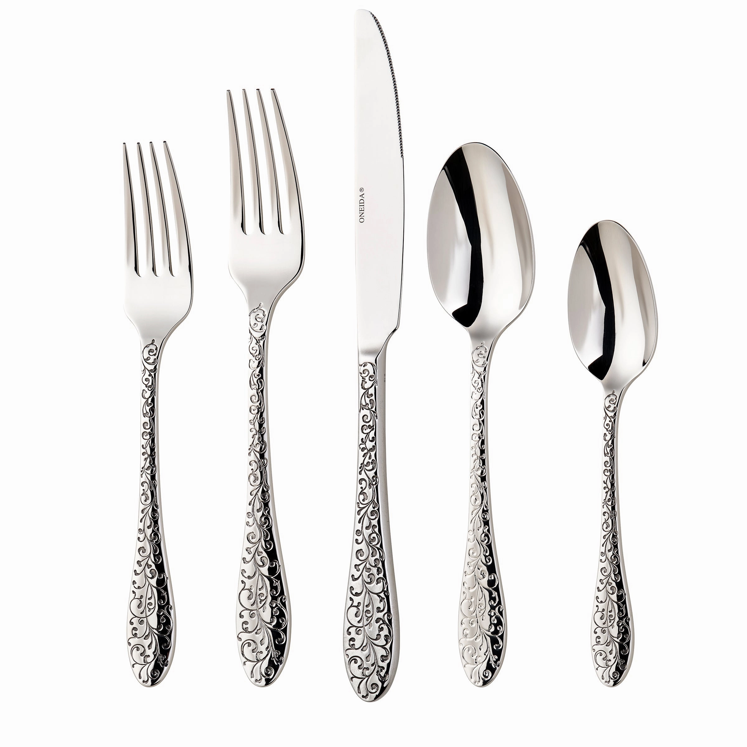 Ivy Flourish 20 Piece Flatware Set