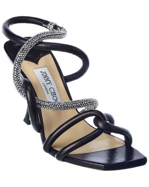 Jimmy Choo Lonnie 90 Leather Sandal Shoes_Jimmy-Choo