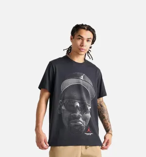 Jordan Clothing Diamond 45 Greatest Baseball Player Mens Short Sleeve Shirt - Black