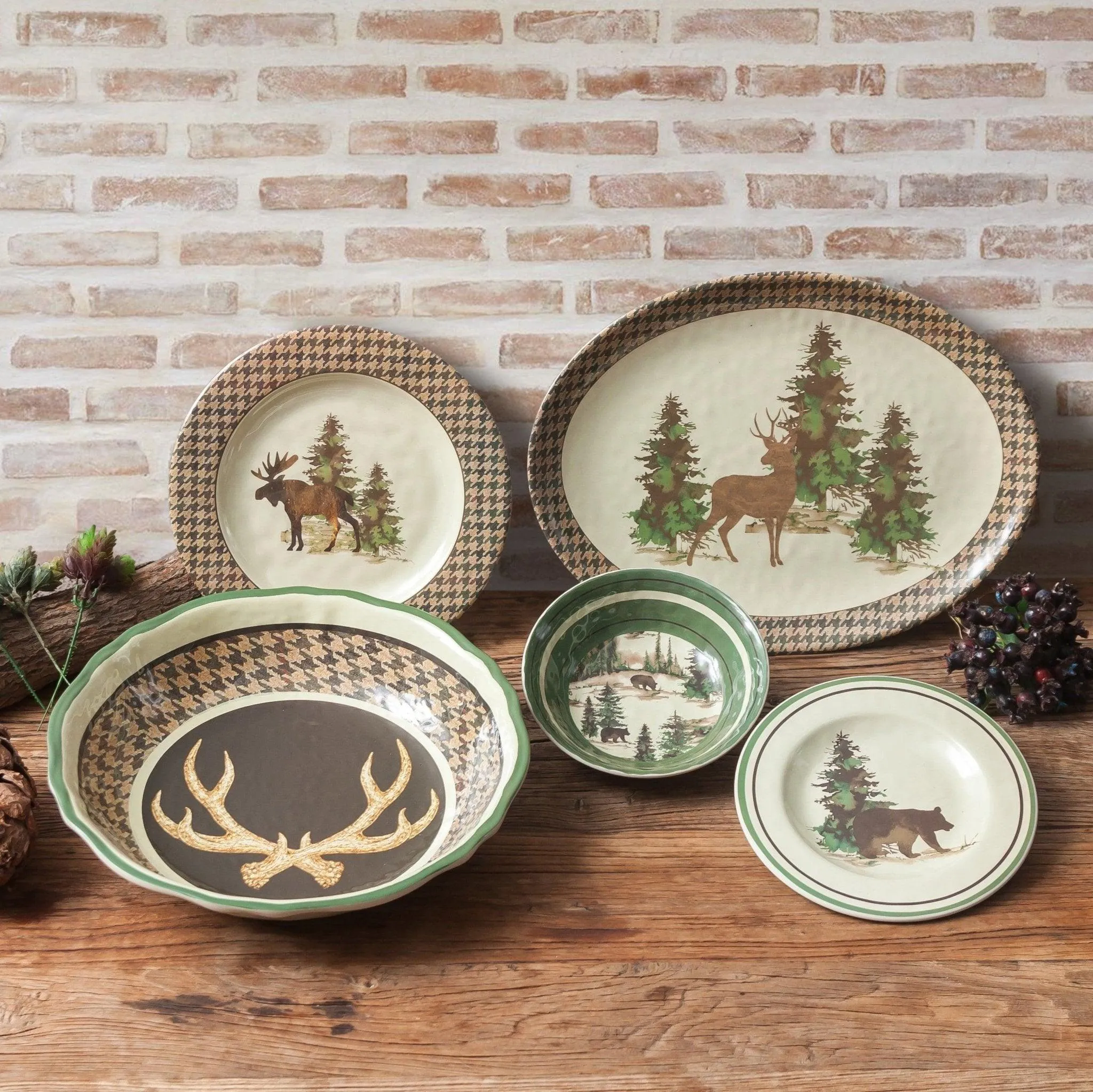 Joshua 14-PC Melamine Dinnerware Set