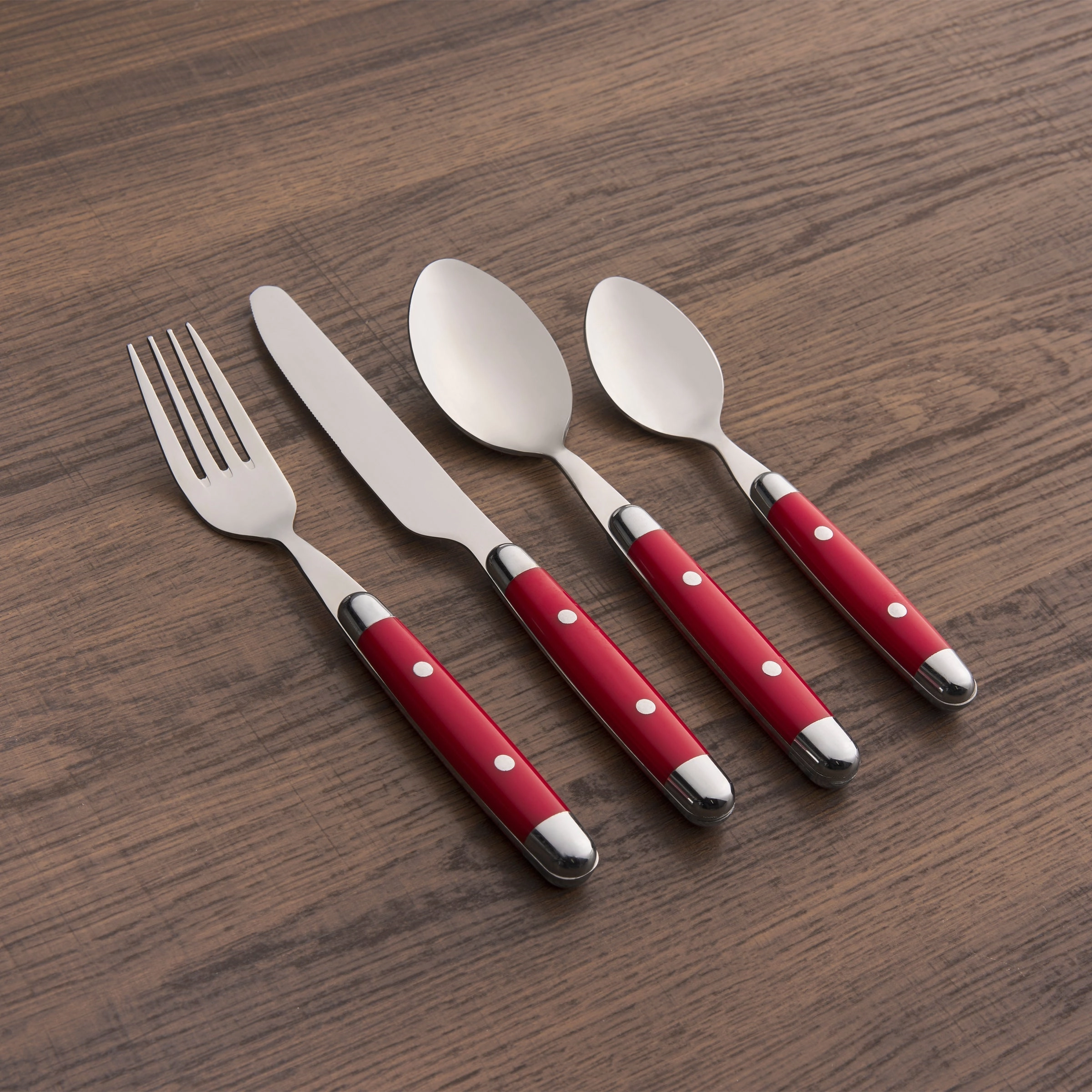 Jubilee Red 16 Piece Flatware Set