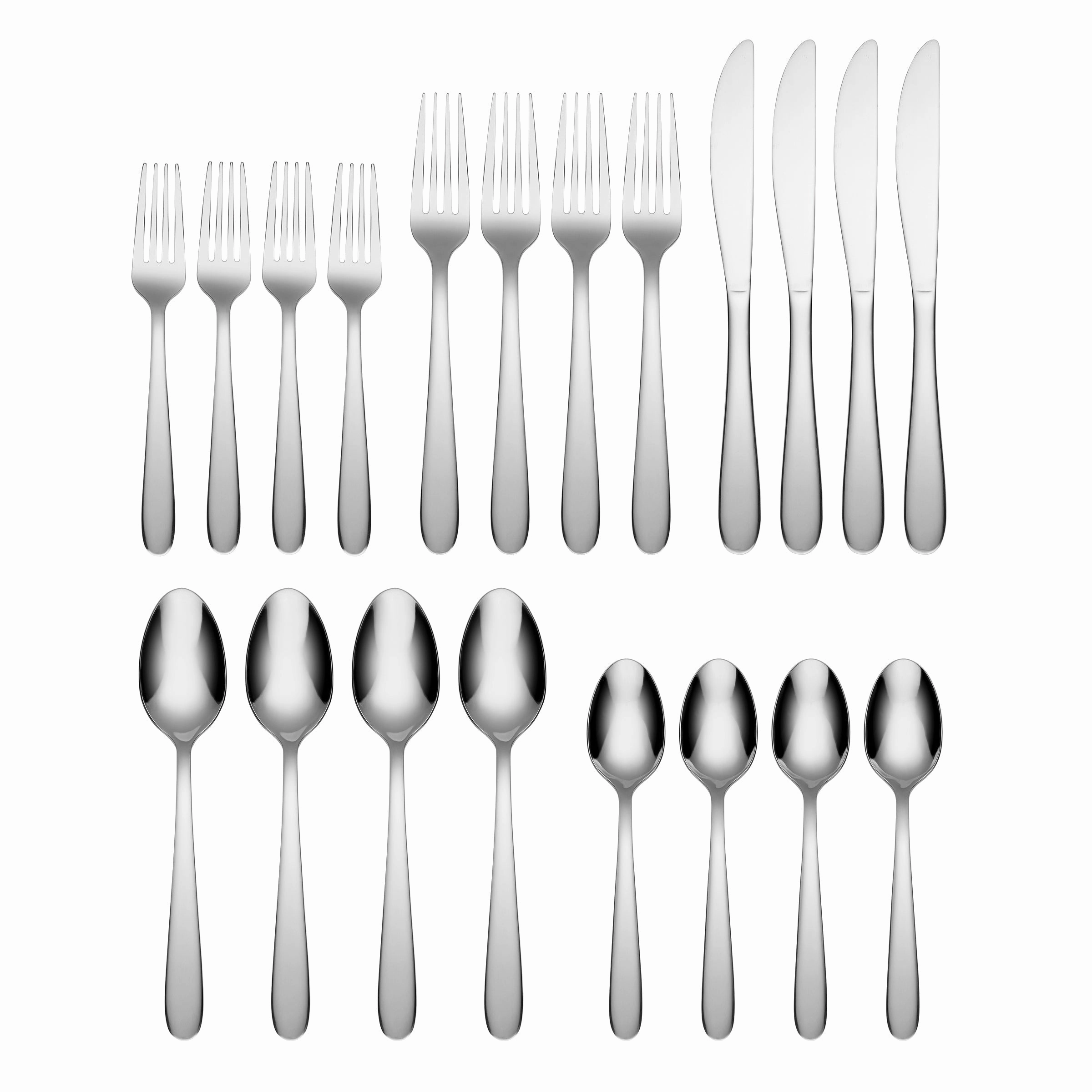 Jude Mirror 20 Piece Flatware Set
