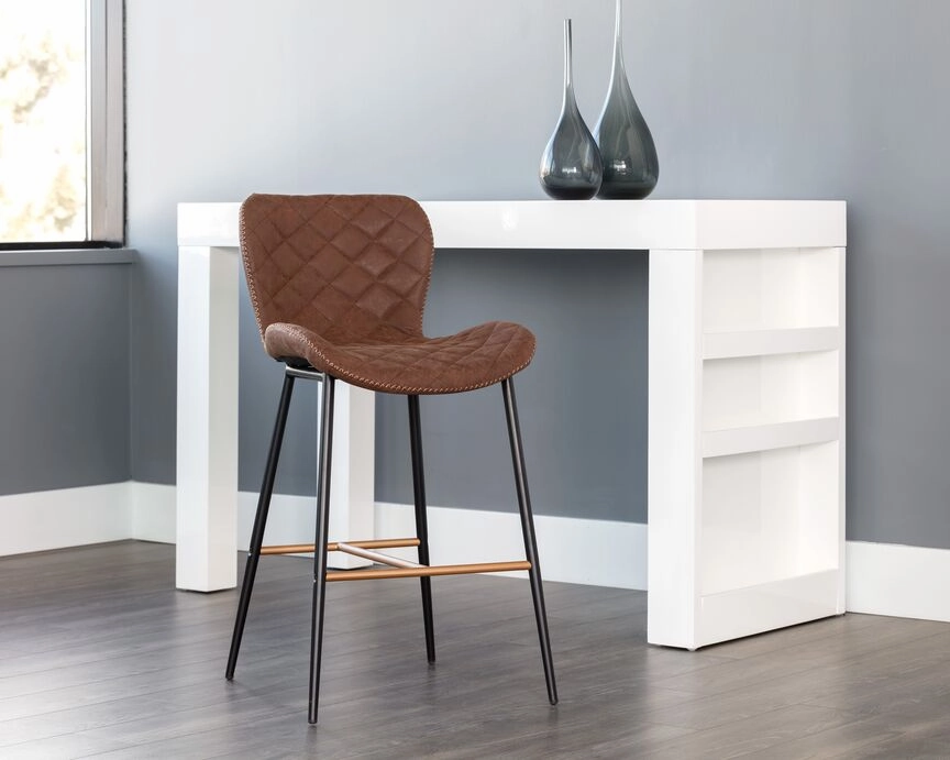June Counter Height Stool - Antique Brown
