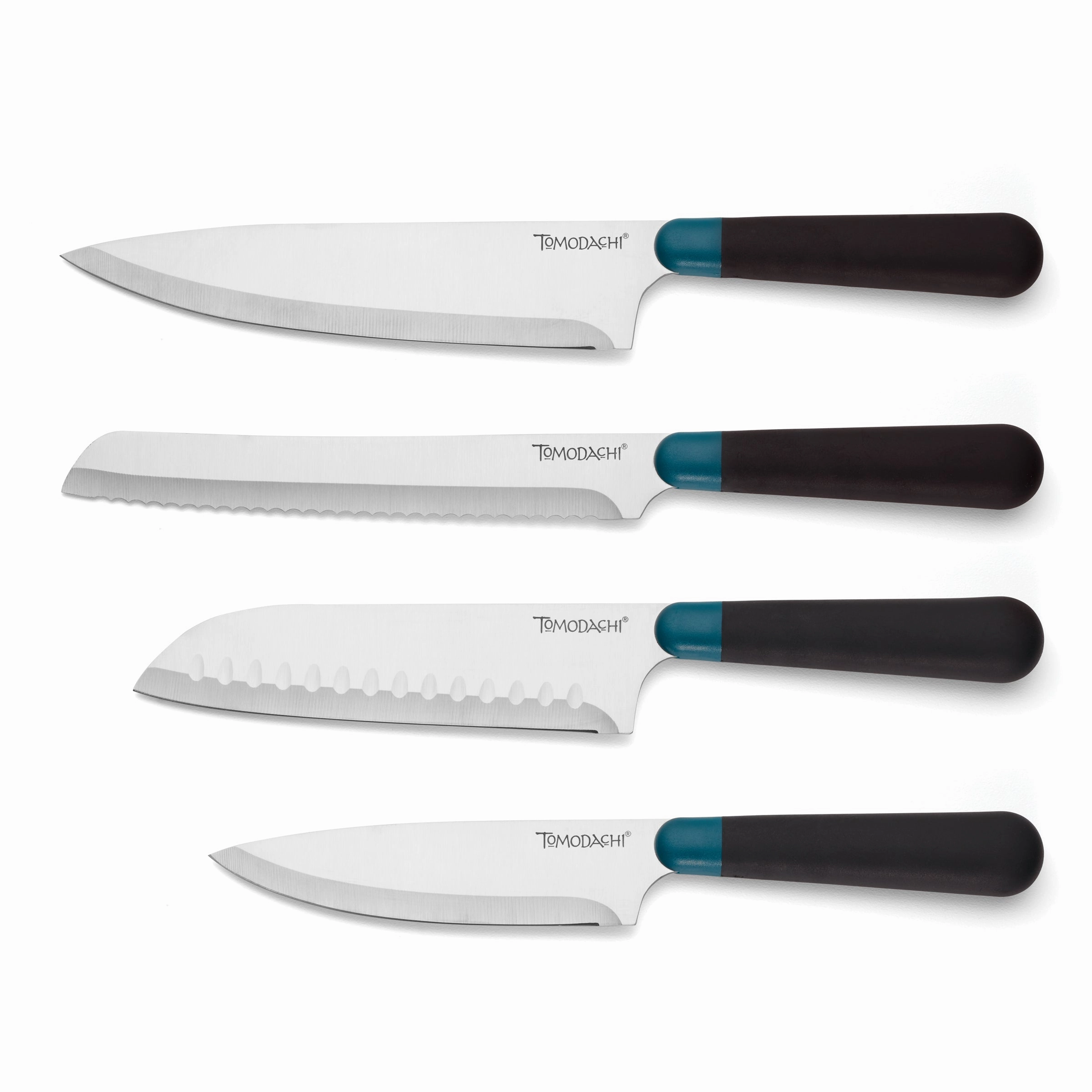 Keen Black Marble 5 Piece Cutlery Bristle Block Set