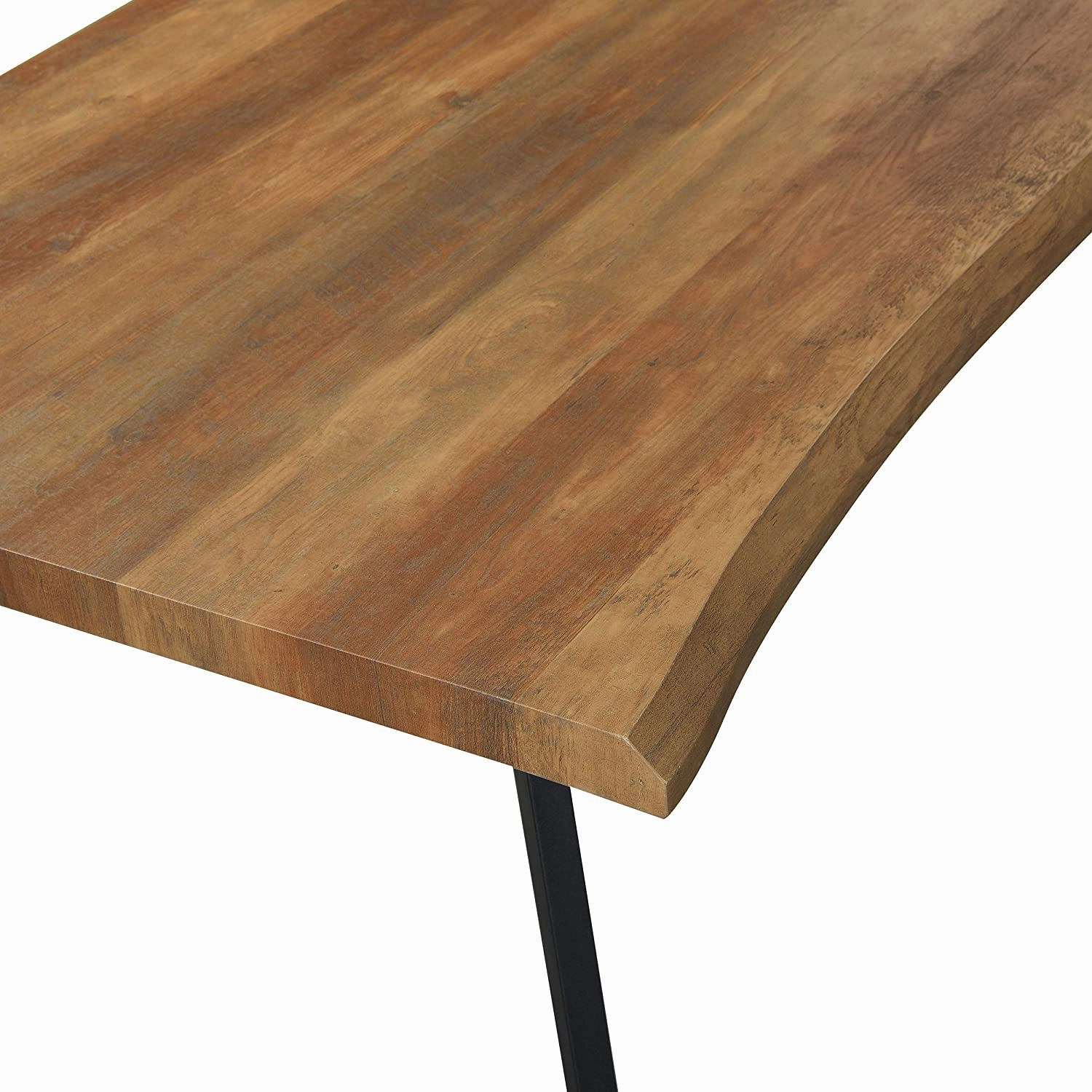 Kenora Wood Effect 150 cm Dining Table with Curved Edges 4 Seater