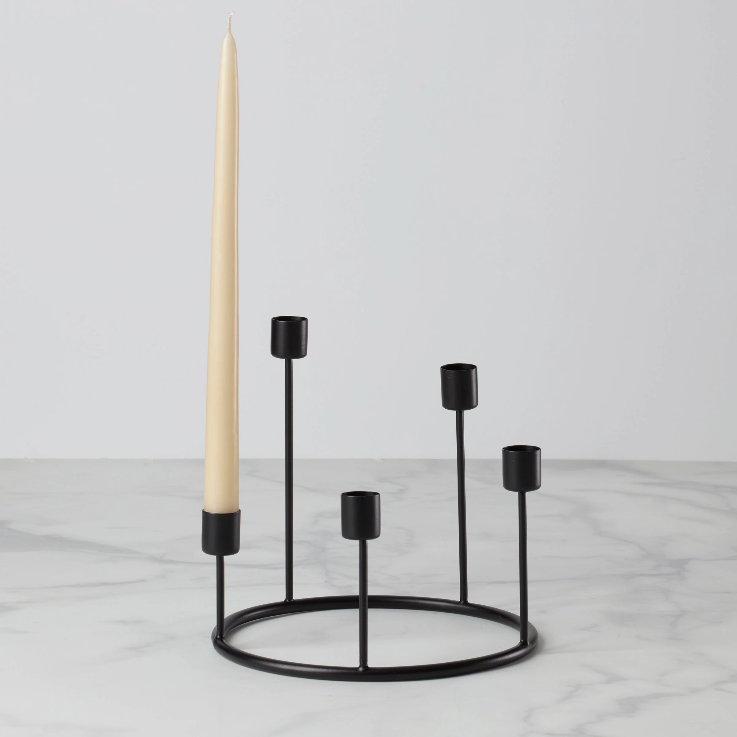 Kent Small Black Candlestick Wreath