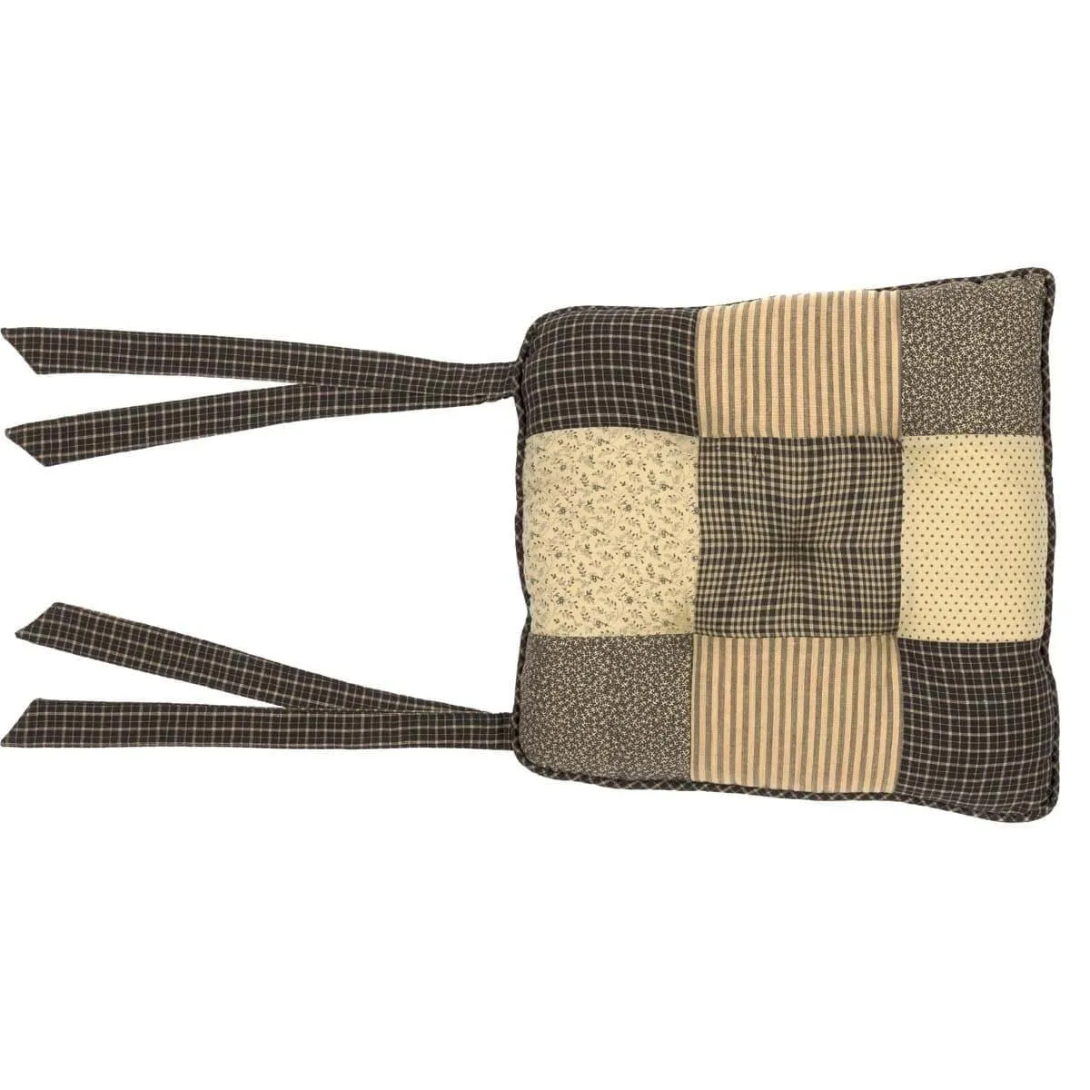 Kettle Grove Plaid Patchwork Chair Pad