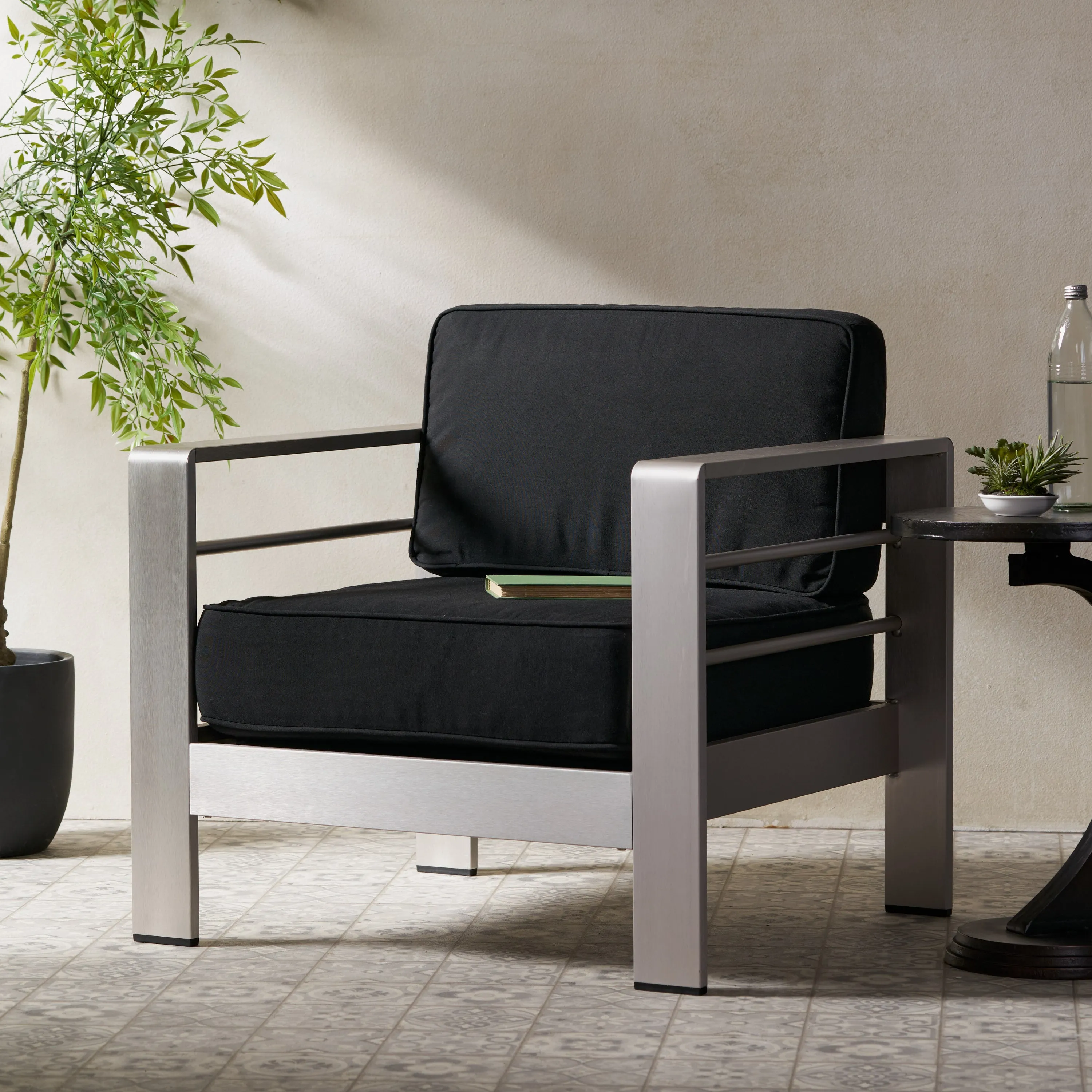 Khaki Outdoor Club Chair - NH563992