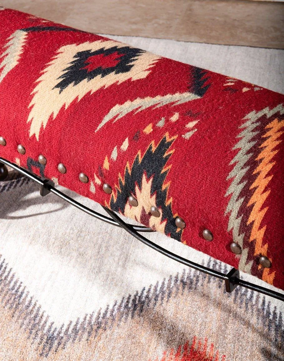 Kilim Upholstered Bench