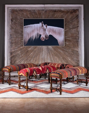 Kilim Upholstered Bench table runner, placemat