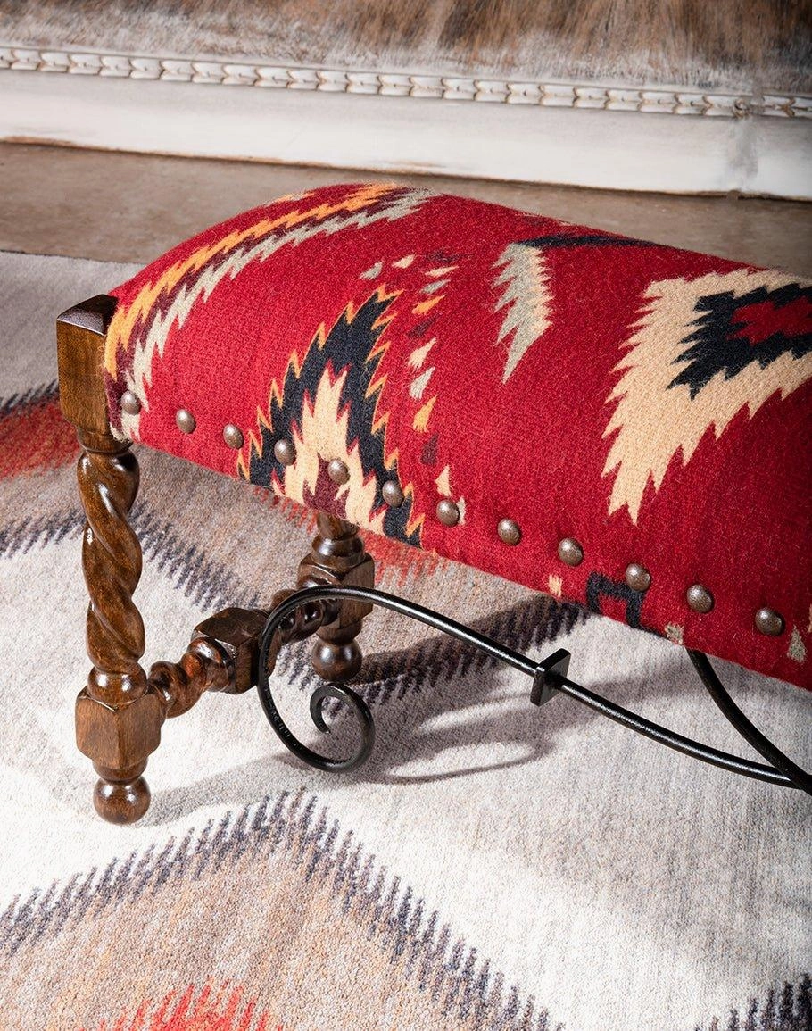 Kilim Upholstered Bench