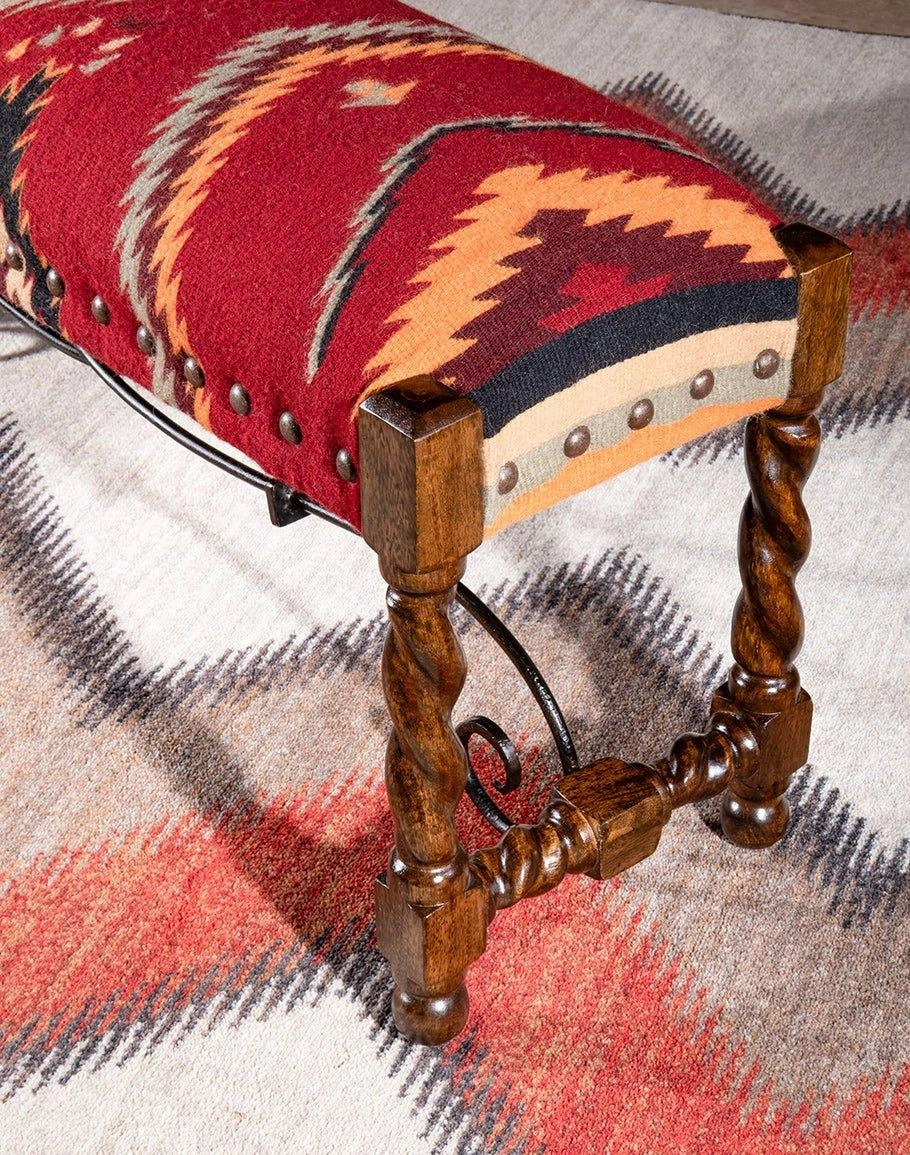 Kilim Upholstered Bench