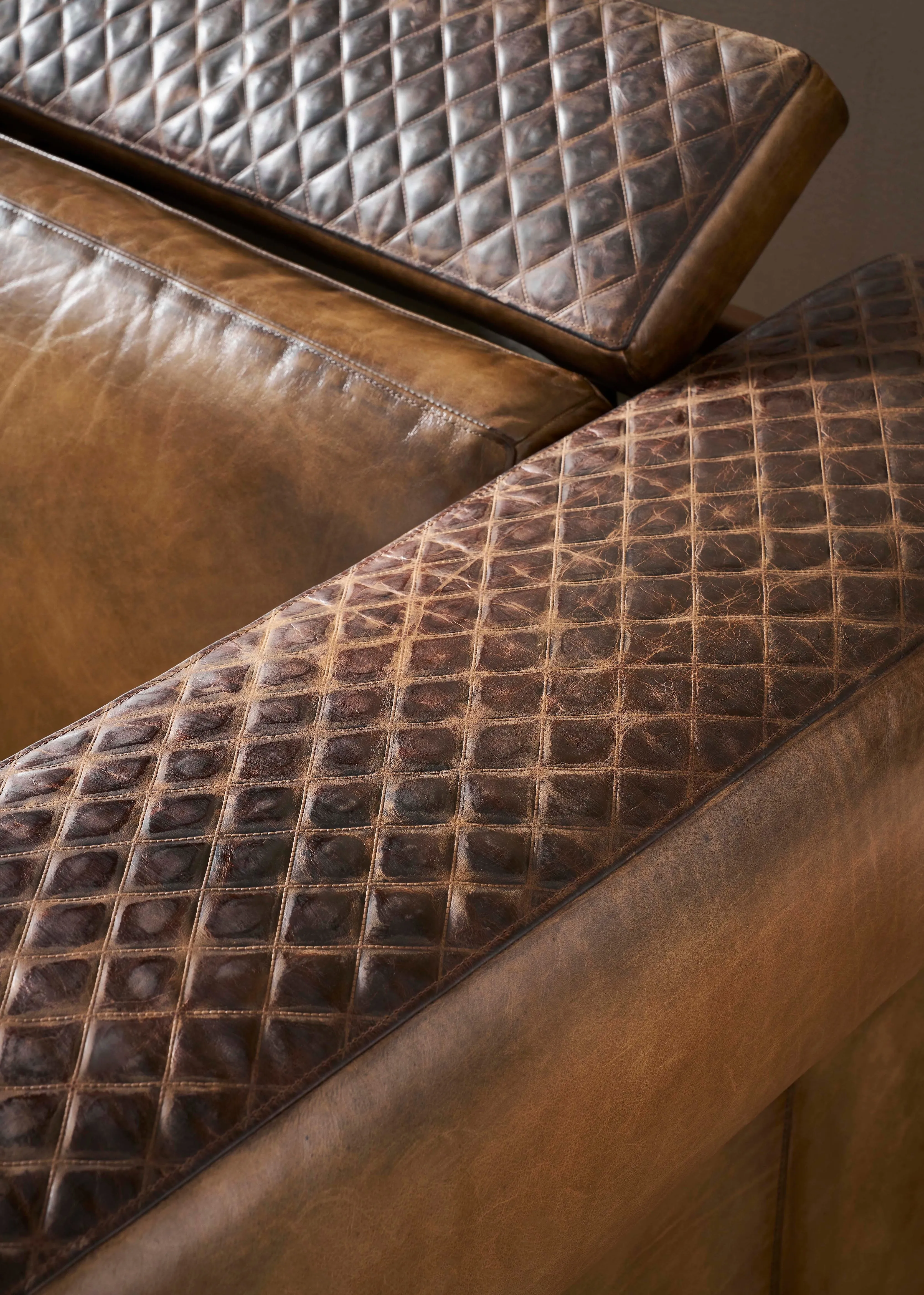 King Cowboy Leather Sofa with Power Recline